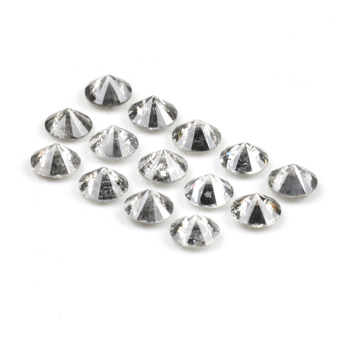 3.7 MM Salt And Pepper Round Brilliant Cut Diamond