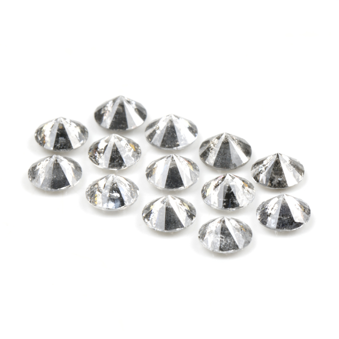 3.6 MM Salt And Pepper Round Brilliant Cut Diamond