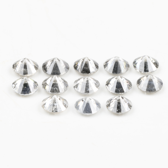3.5 MM Salt And Pepper Round Brilliant Cut Diamond