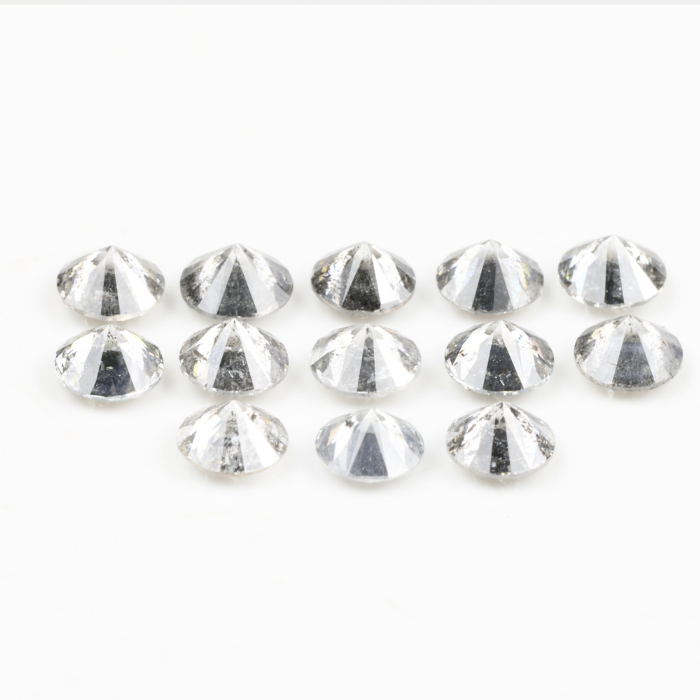 3.5 MM Salt And Pepper Round Brilliant Cut Diamond