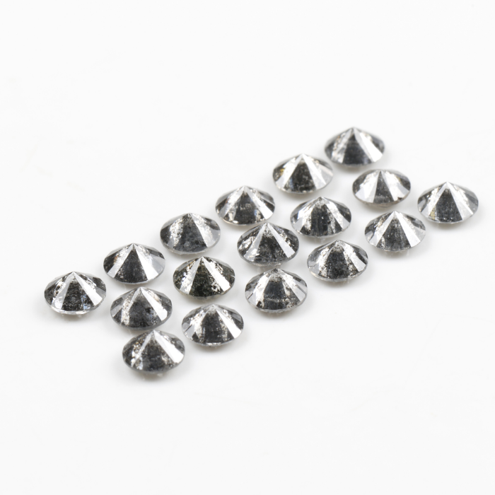 3.3 MM Salt And Pepper Round Brilliant Cut Diamond