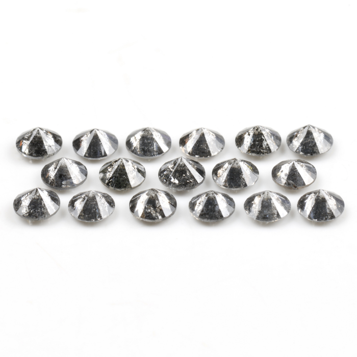 3.3 MM Salt And Pepper Round Brilliant Cut Diamond