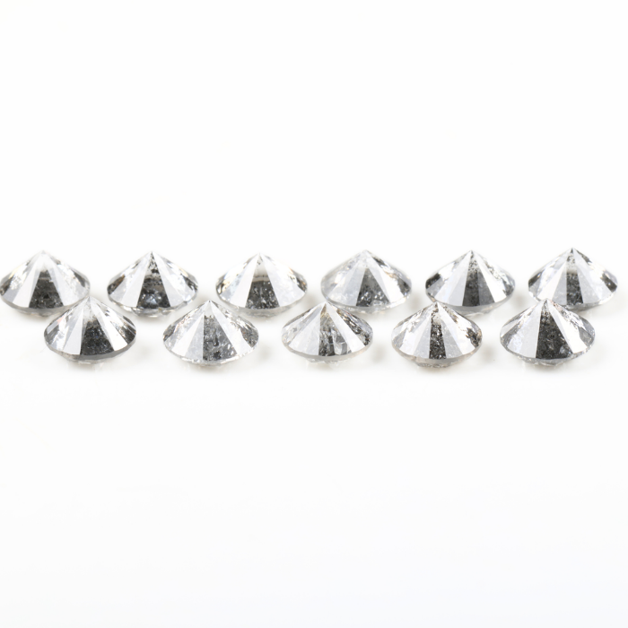 4.5 MM Salt And Pepper Round Brilliant Cut Diamond