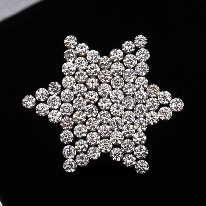 1.4 MM Natural White Round Brilliant Cut Diamond Natural Loose Diamond For Earring & Ring