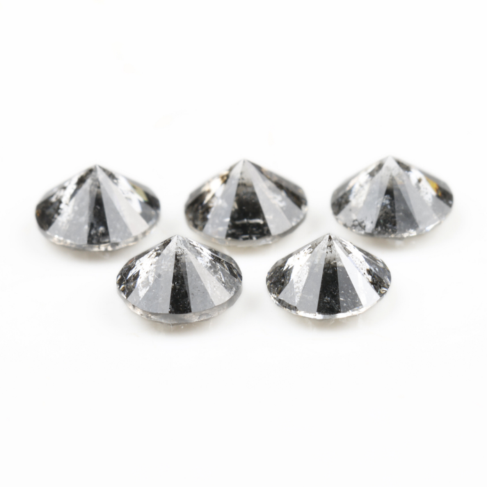 4.0 MM Salt And Pepper Round Brilliant Cut Diamond