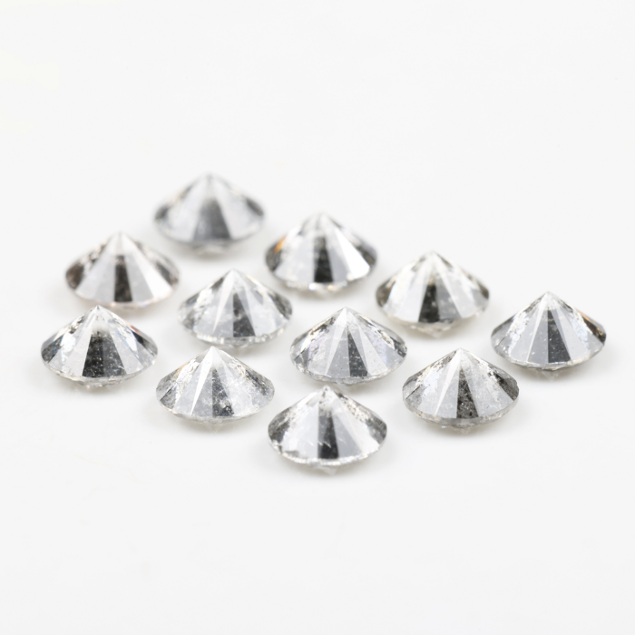 3.9 MM Salt And Pepper Round Brilliant Cut Diamond