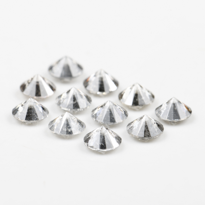 3.9 MM Salt And Pepper Round Brilliant Cut Diamond