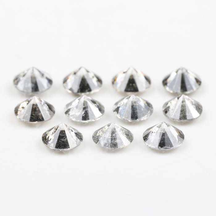3.9 MM Salt And Pepper Round Brilliant Cut Diamond