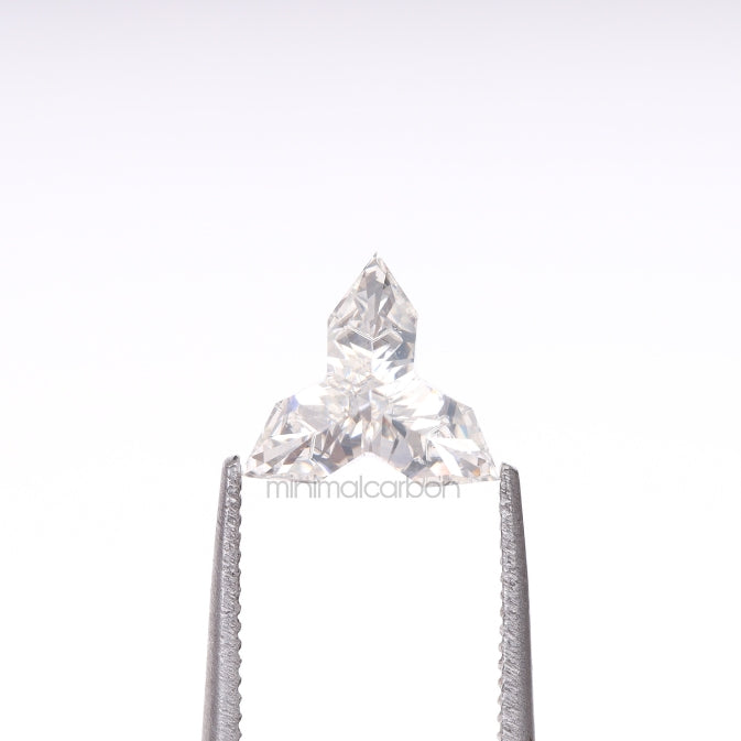 0.72 CT, 7.3 X 7.3 MM | Natural Diamond | Unique Cut Diamond - Minimal Carbon