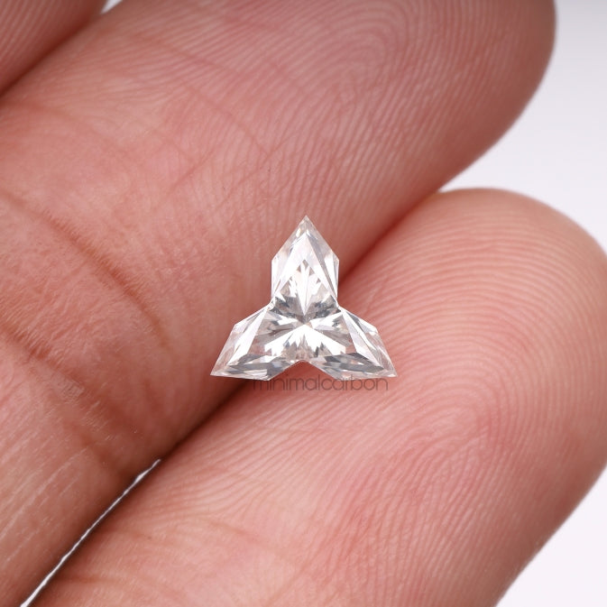 0.72 CT, 7.3 X 7.3 MM | Natural Diamond | Unique Cut Diamond - Minimal Carbon