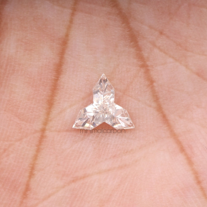 0.72 CT, 7.3 X 7.3 MM | Natural Diamond | Unique Cut Diamond - Minimal Carbon