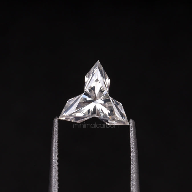 0.72 CT, 7.3 X 7.3 MM | Natural Diamond | Unique Cut Diamond - Minimal Carbon