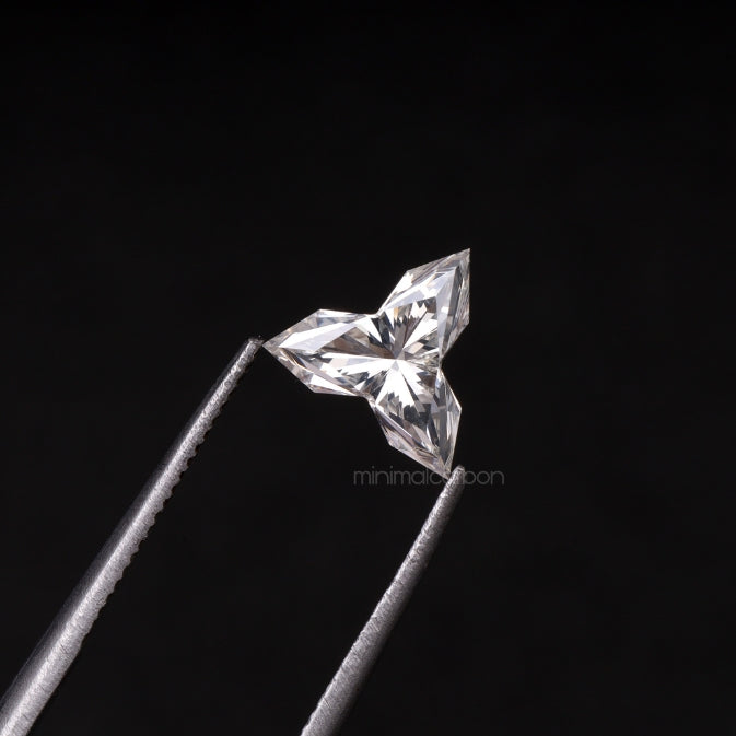 0.72 CT, 7.3 X 7.3 MM | Natural Diamond | Unique Cut Diamond - Minimal Carbon