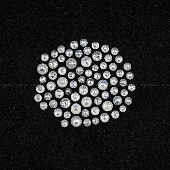 Round Cut Natural Icy White Diamonds