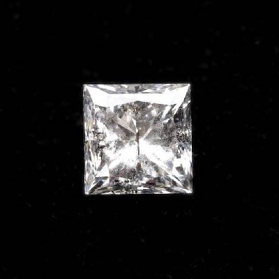 Princess Cut Salt And Pepper Diamond For Wedding Ring