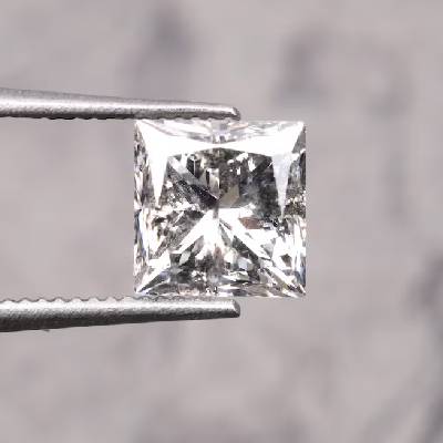 Princess Cut Salt And Pepper Diamond For Wedding Ring