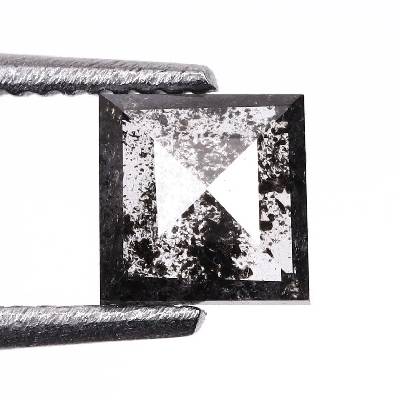 Salt And Pepper Princess Cut Diamond