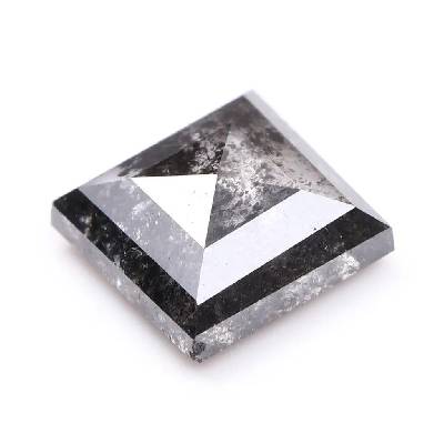 Salt And Pepper Princess Cut Diamond