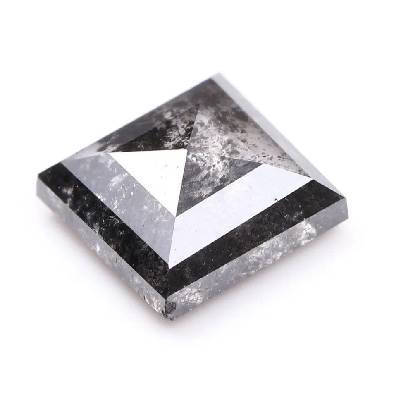 Salt And Pepper Princess Cut Diamond