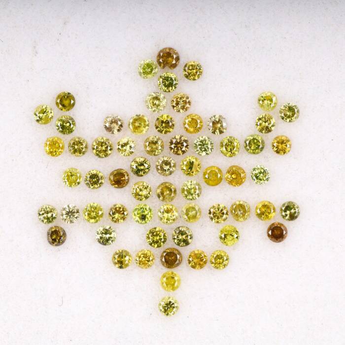 0.90 CT Natural Fancy Round Diamonds Loose Stones