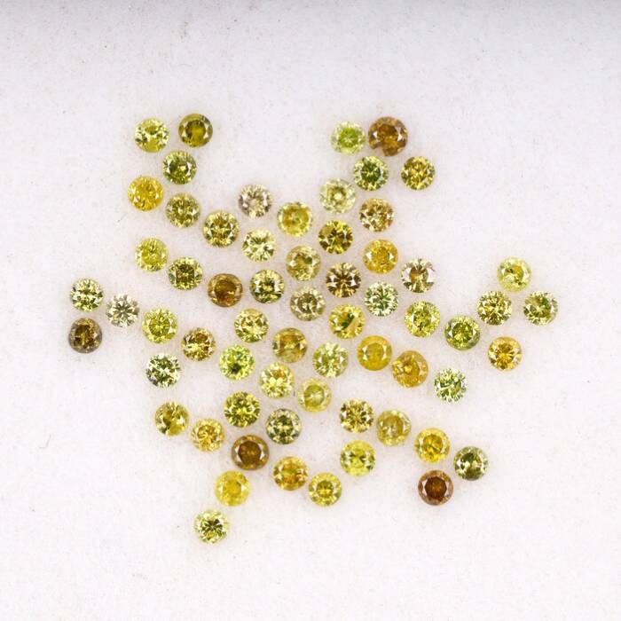 0.90 CT Natural Fancy Round Diamonds Loose Stones