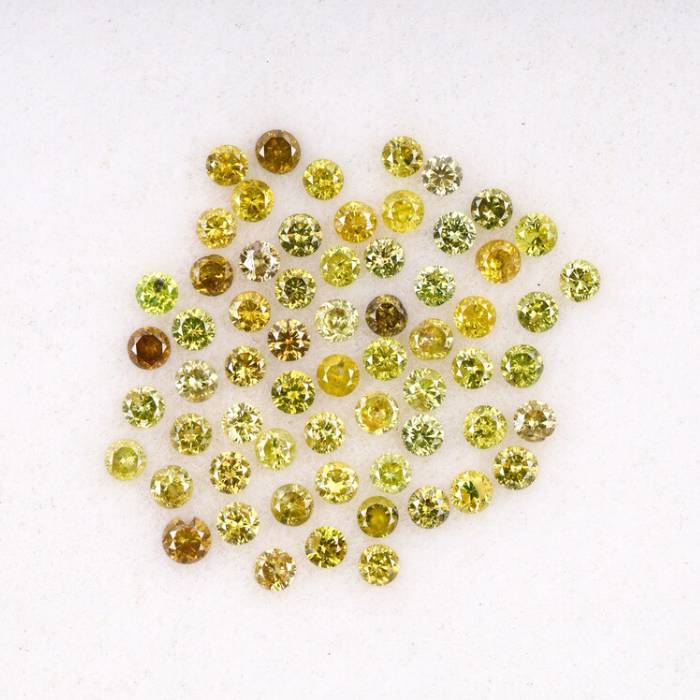 0.90 CT Natural Fancy Round Diamonds Loose Stones