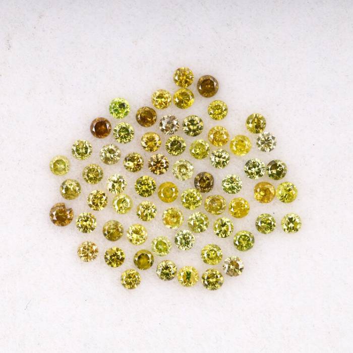 0.90 CT Natural Fancy Round Diamonds Loose Stones