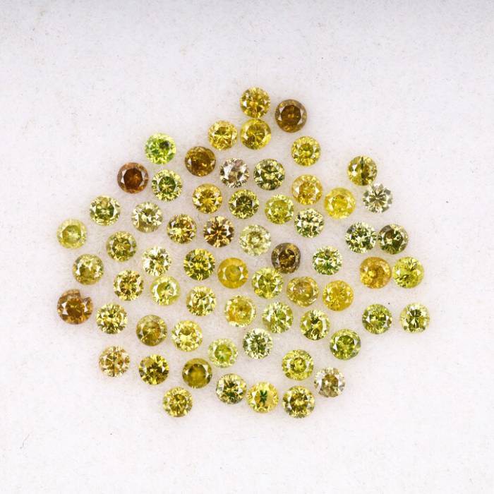 0.90 CT Natural Fancy Round Diamonds Loose Stones
