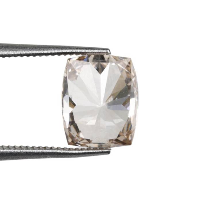 1.78 CT, 7.6 X 6.3 MM Lab Grown Cushion Cut Diamond Brown Diamond For Wedding Ring & Pendant