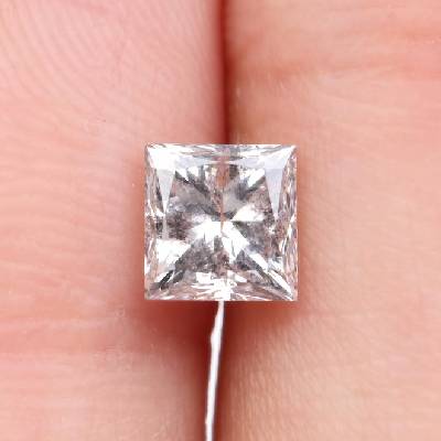 Princess Cut Salt And Pepper Diamond For Wedding Ring