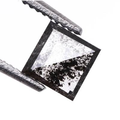 Salt And Pepper Princess Cut Diamond