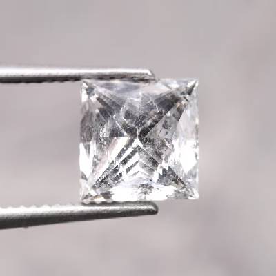Princess Cut Salt And Pepper Diamond For Wedding Ring