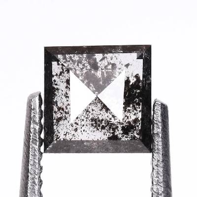 Salt And Pepper Princess Cut Diamond