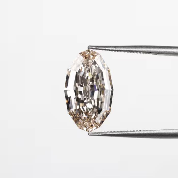 2.98 CT, 12.9 X 7.6 MM Oval Lab Grown Diamond Fancy Color Diamond For Engagement Ring
