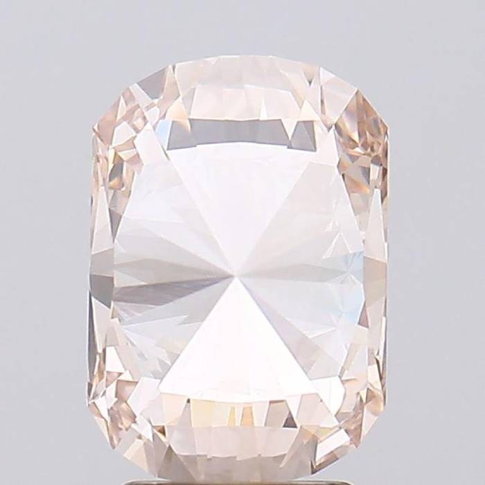 2.90 CT, 10.5 X 7.0 MM Cushion Cut Diamond Juxtaposition Cut Champagne Diamond