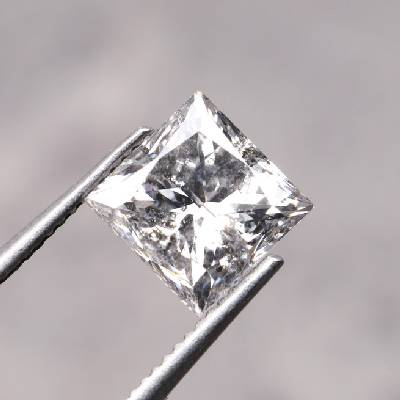 Princess Cut Salt And Pepper Diamond For Wedding Ring