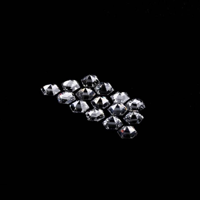 4.5 MM Hexagon Cut Lab Diamond Lab Created Antique Cut Diamond For Earrings