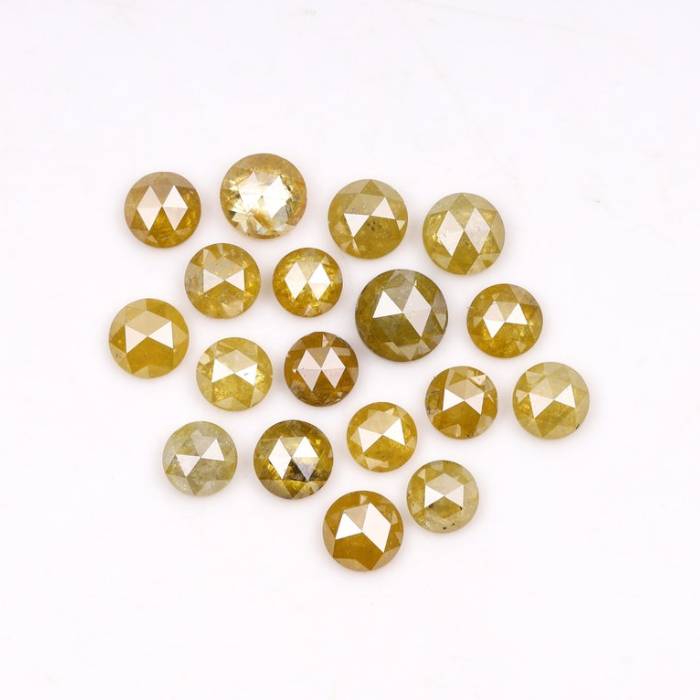1.45 CT Natural Fancy Round Rose Cut Diamonds For Engagement Ring & Wedding Ring