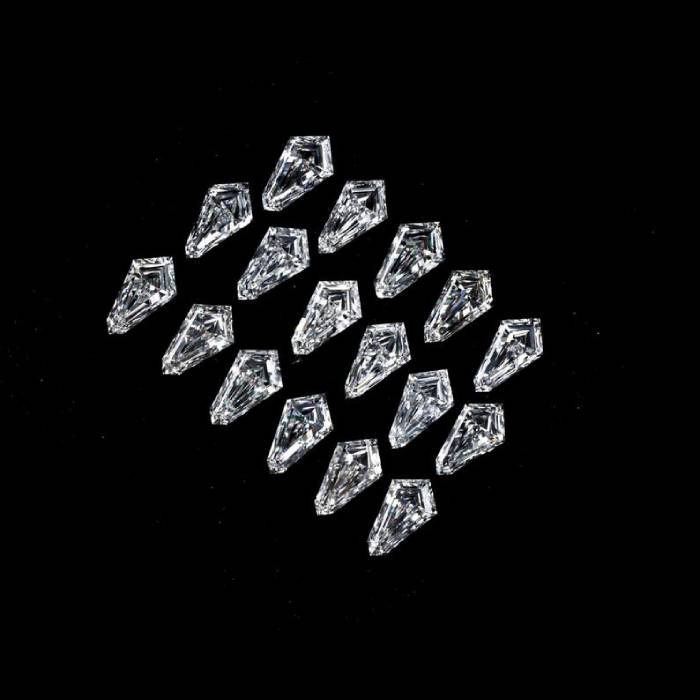 7.0 X 4.0 MM Shield Cut Diamond Lab Diamond Lab Grown Diamond