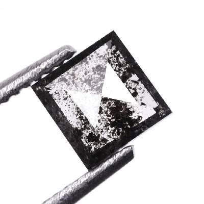 Salt And Pepper Princess Cut Diamond