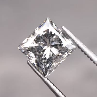 Princess Cut Salt And Pepper Diamond For Wedding Ring