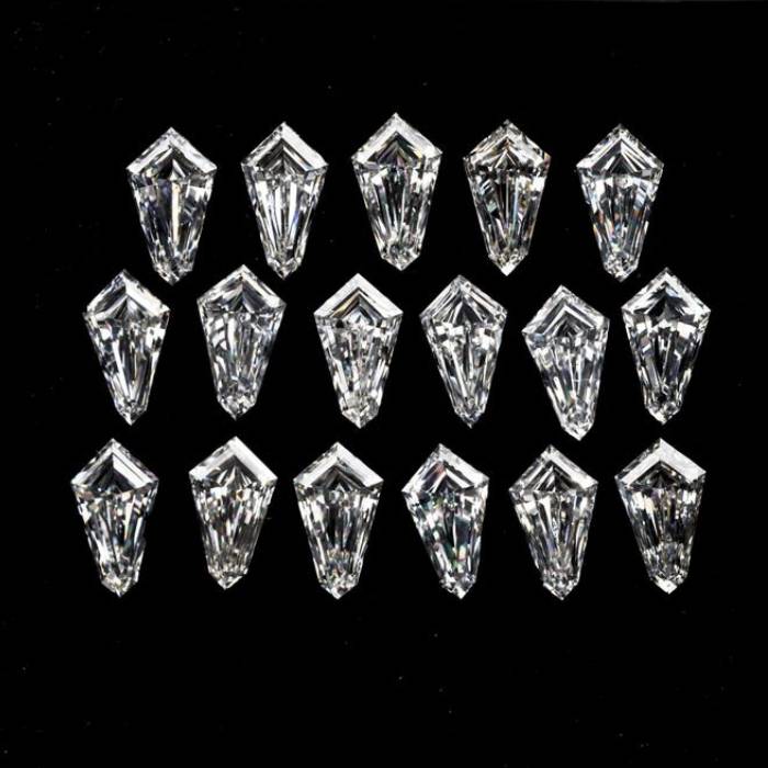 7.0 X 4.0 MM Shield Cut Diamond Lab Diamond Lab Grown Diamond