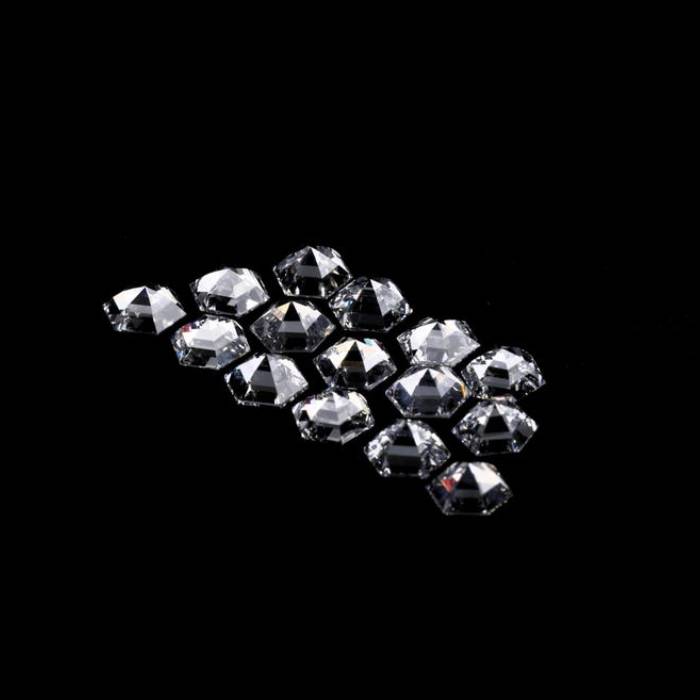 4.5 MM Hexagon Cut Lab Diamond Lab Created Antique Cut Diamond For Earrings
