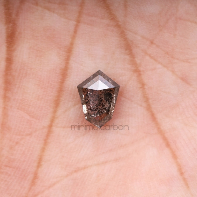 1.39 CT, 8.0 X 5.8 MM | Salt And Pepper Shield Cut Diamond