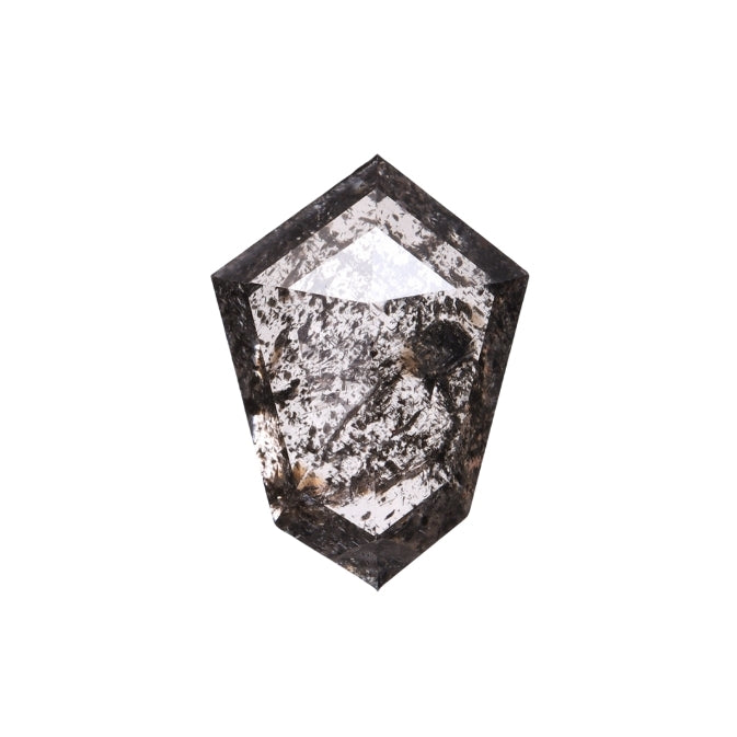 1.39 CT, 8.0 X 5.8 MM | Salt And Pepper Shield Cut Diamond