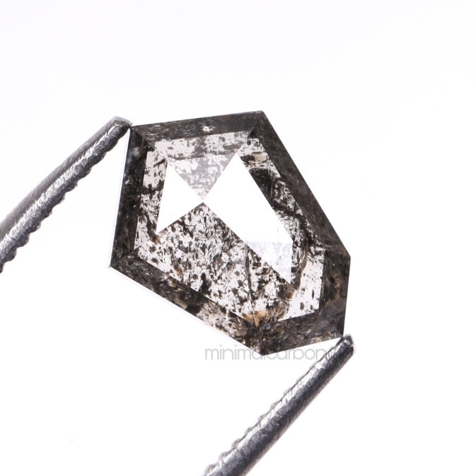 1.39 CT, 8.0 X 5.8 MM | Salt And Pepper Shield Cut Diamond