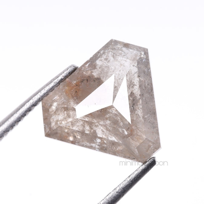 1.59 CT, 9.1 X 7.7 MM | Salt And Pepper Coffin Cut Diamond