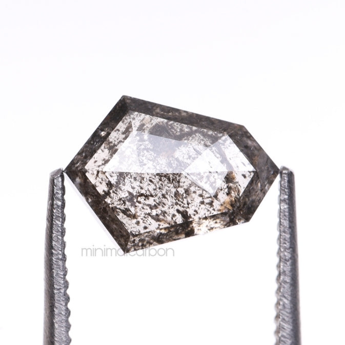 1.39 CT, 8.0 X 5.8 MM | Salt And Pepper Shield Cut Diamond