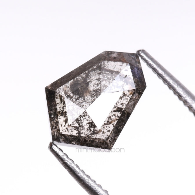 1.39 CT, 8.0 X 5.8 MM | Salt And Pepper Shield Cut Diamond