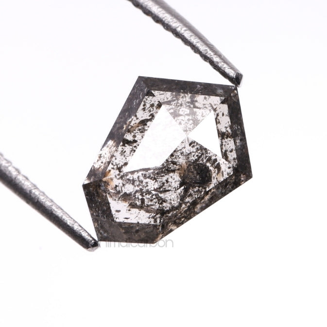 1.39 CT, 8.0 X 5.8 MM | Salt And Pepper Shield Cut Diamond